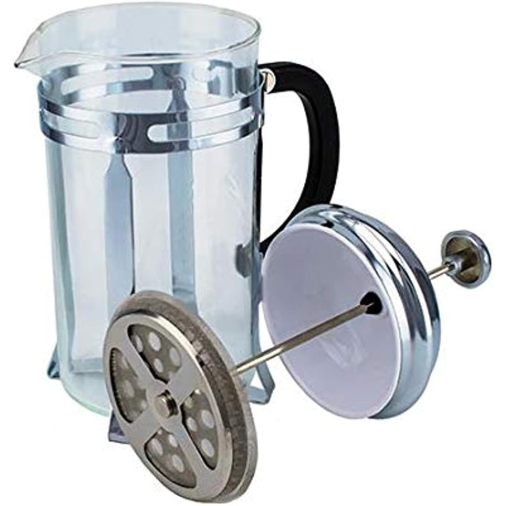 ماكينة قهوة كويزين آرت - مكبس فرنسي | إبريق زجاجي فاخر | فلتر من الفولاذ المقاوم للصدأ | سعة ١٠٠٠ مل