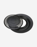 شواية كويزين آرت بدون دخان، طقم من قطعتين | شواية غير لاصقة وصينية تجميع تنقيط | أساسيات الطبخ الداخلي