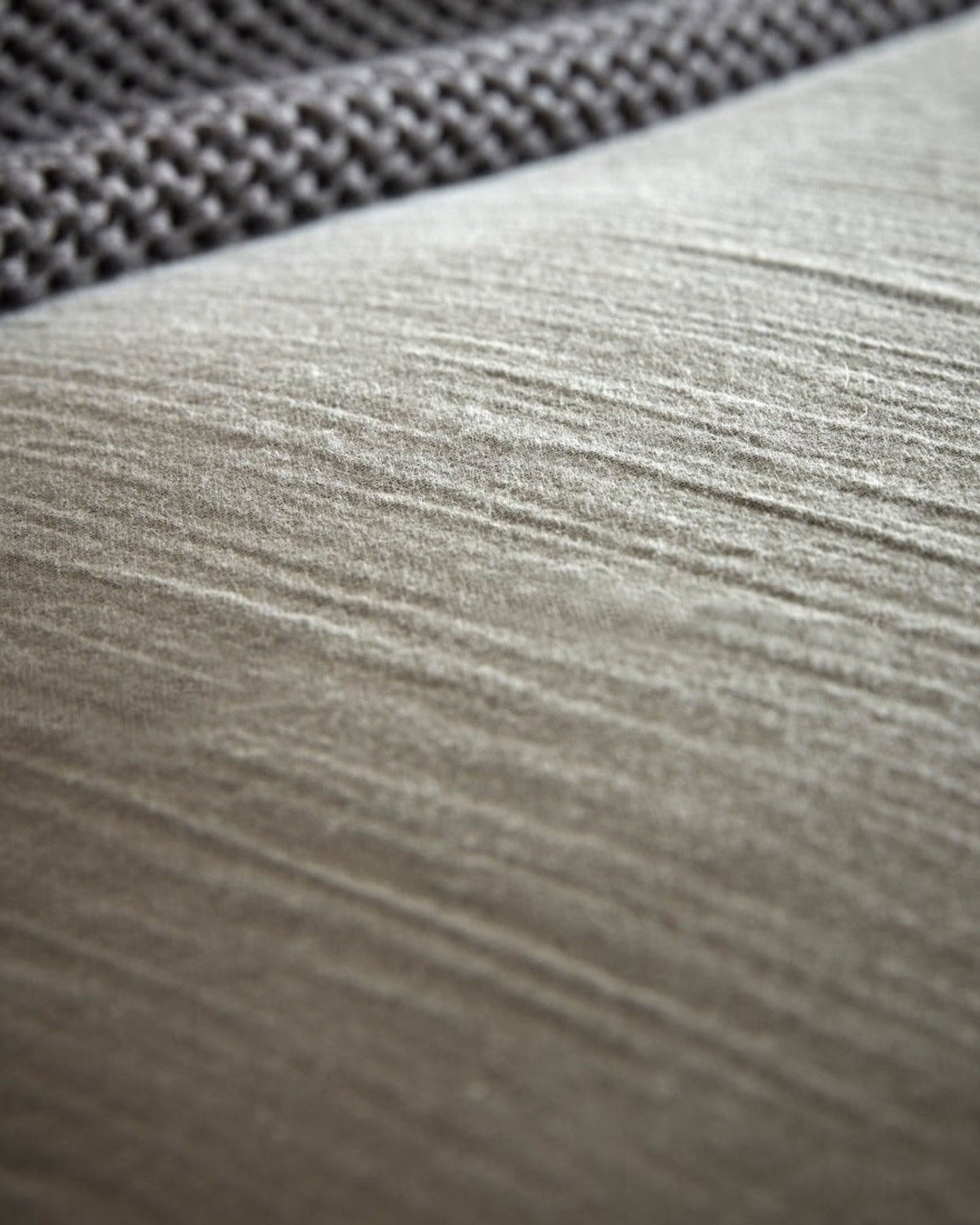 أغطية لحاف كريستي من القطن العضوي، لون رمادي