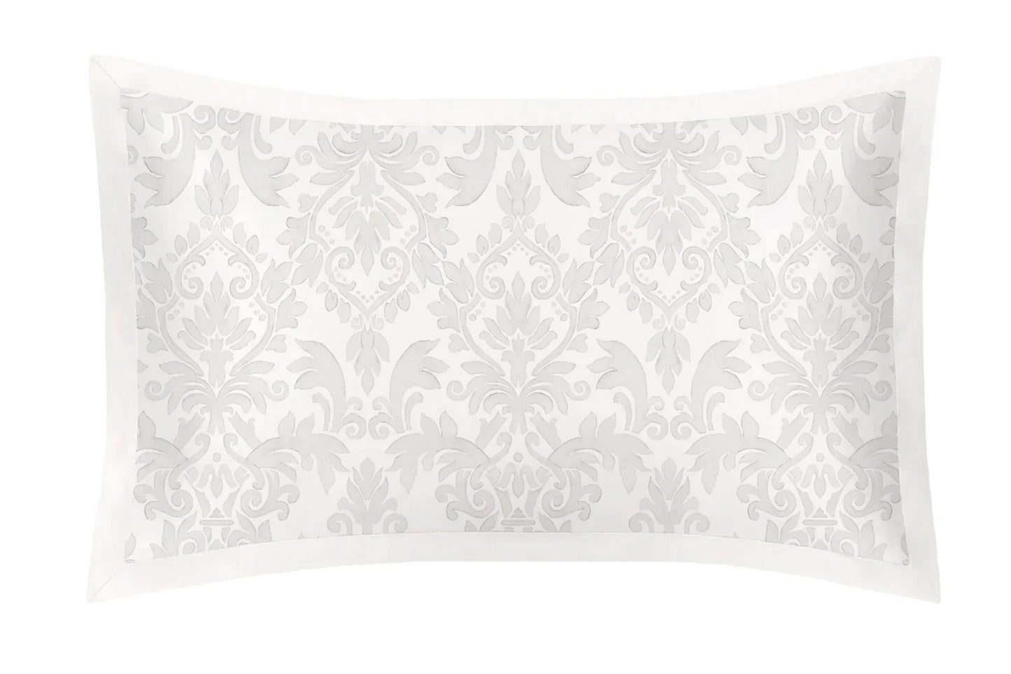 OXFORD-PURE-SILK-PILLOWCASE-DAMASK-IVORY-GREY