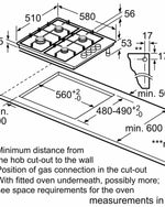 موقد كهربائي مدمج من بوش، سلسلة 2، 60 سم