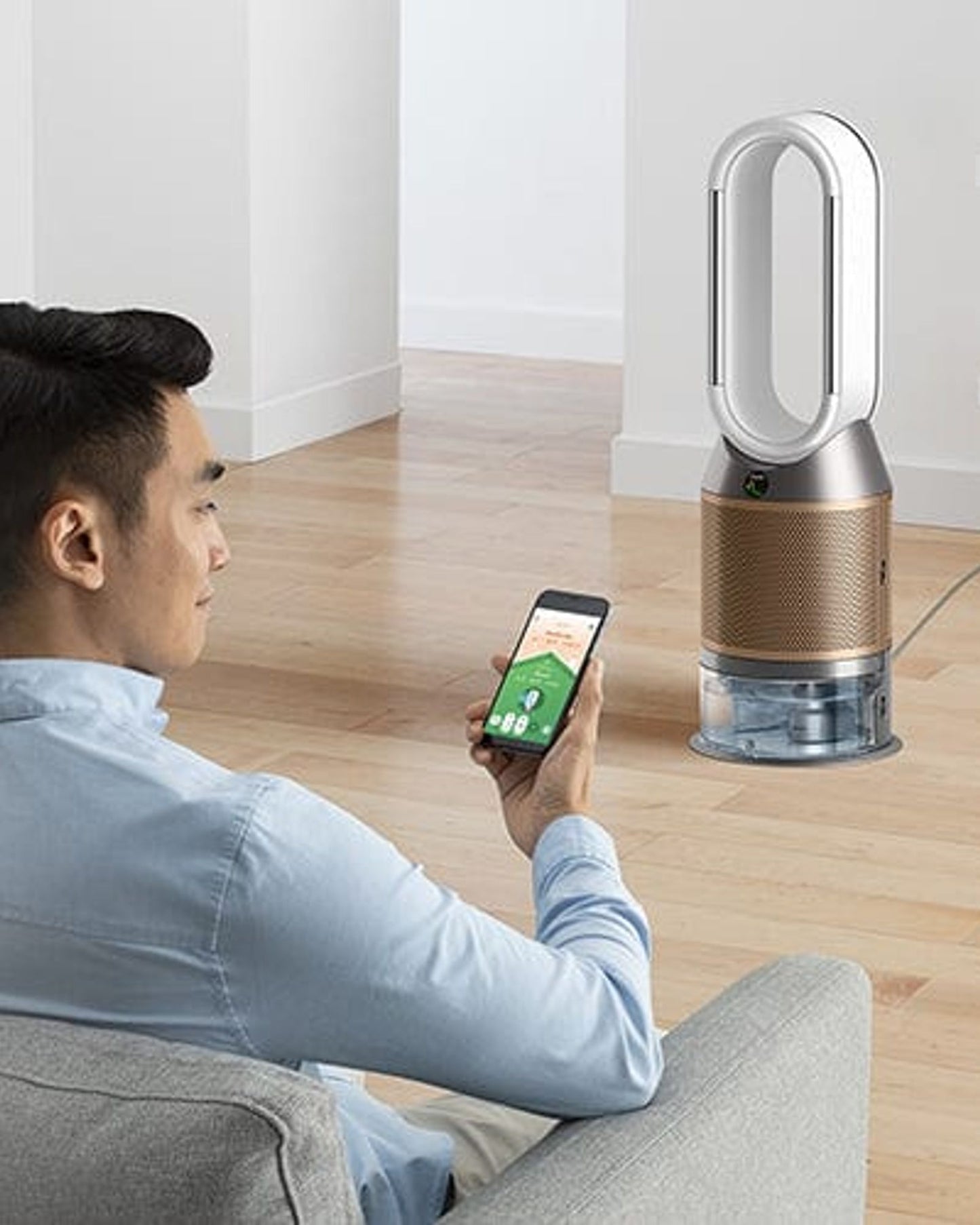 مروحة دايسون لتنقية وترطيب الهواء مع فلتر HEPA H13 PH04