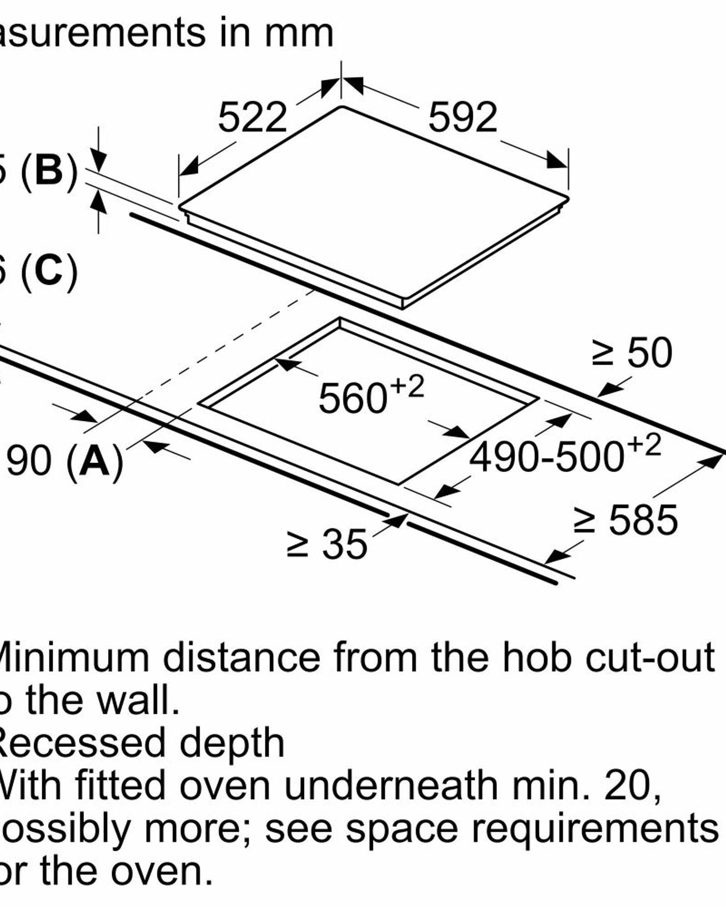 موقد كهربائي بوش سيريز 4، 60 سم، أسود