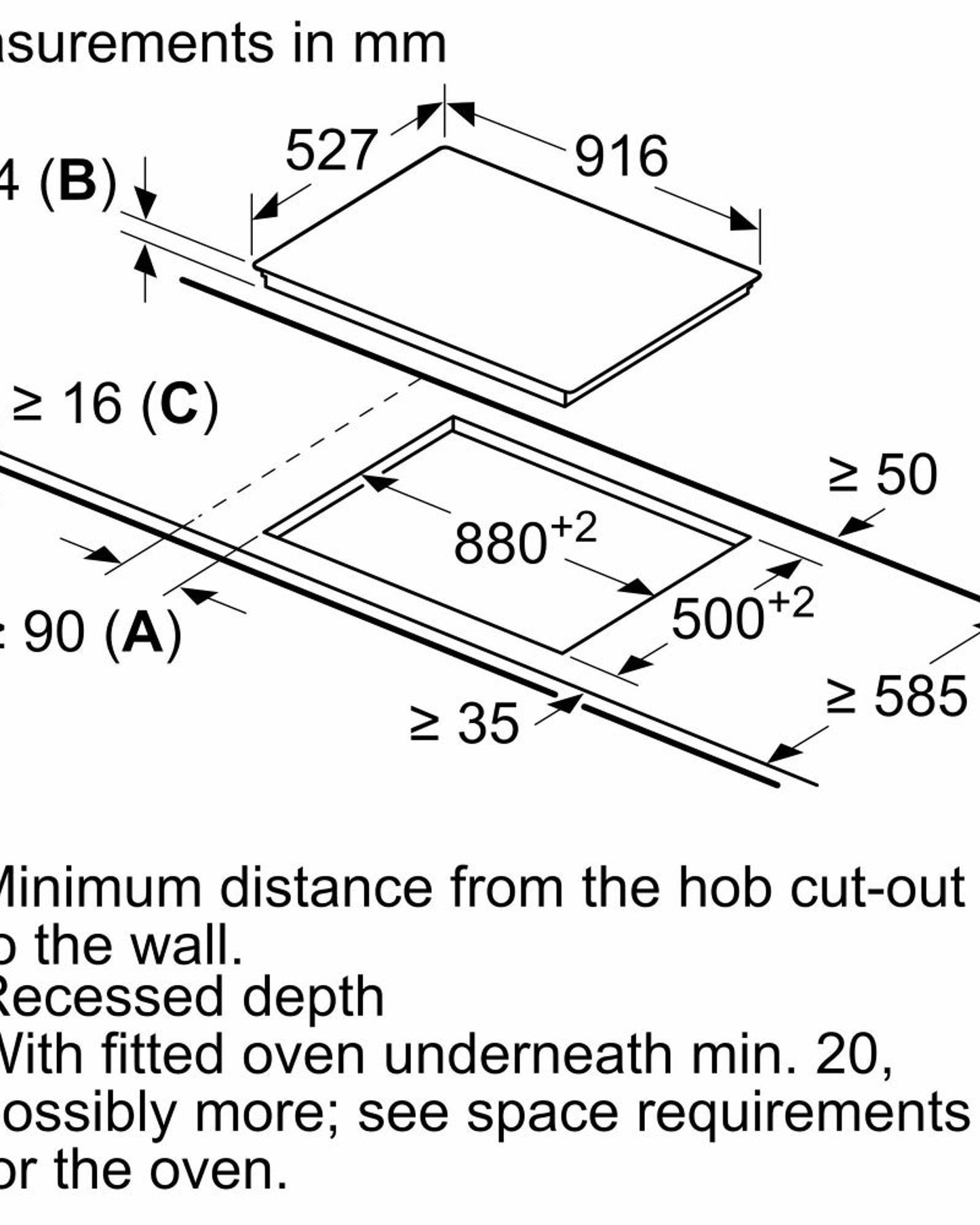 موقد كهربائي بوش سيريز 8، سيراميك زجاجي 90 سم، أسود،
 PKM975DK1D