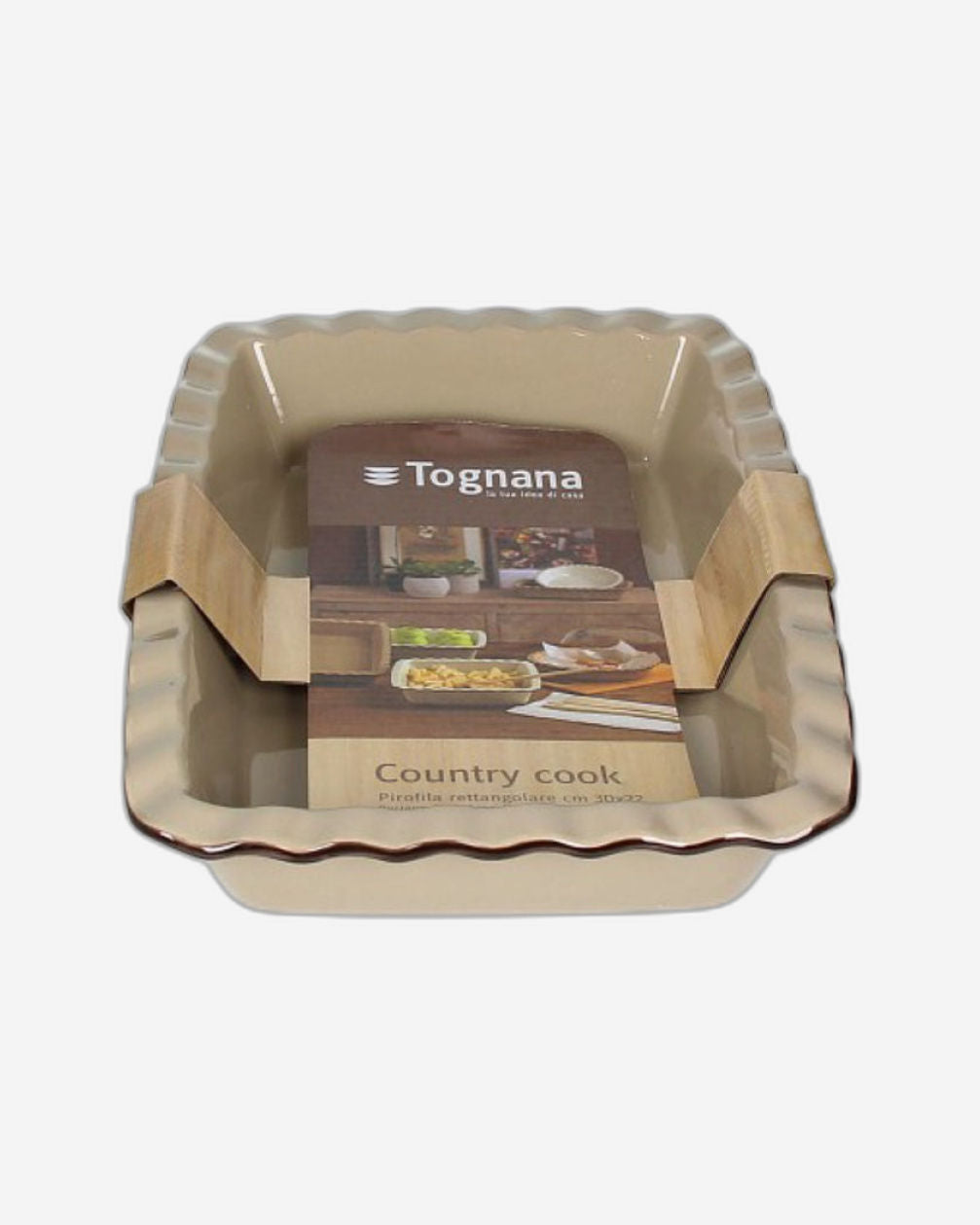 طبق تونانا مستطيل الشكل، ٣٣×٢٣ سم، ارتفاع ٦.٢ سم