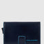 Piquadro Blue Square RFID Protection Card Holder Blue