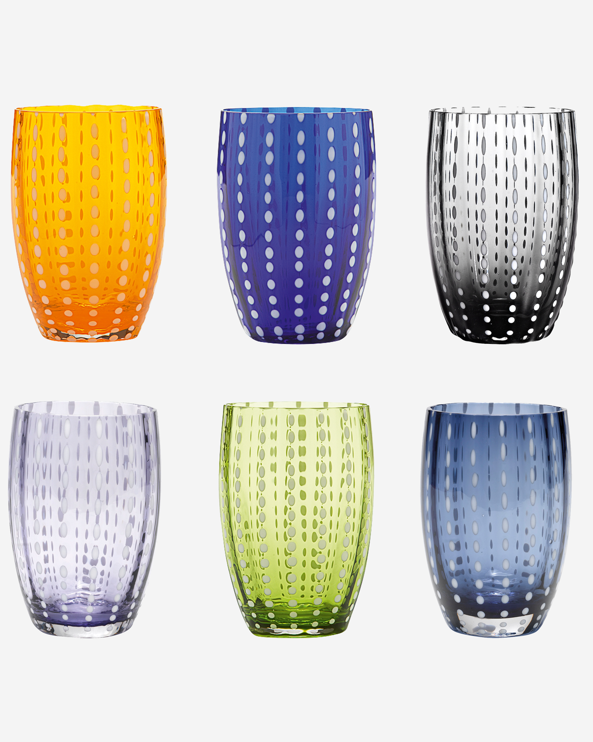 Zafferano Perle Tumbler Amethyst Set 2