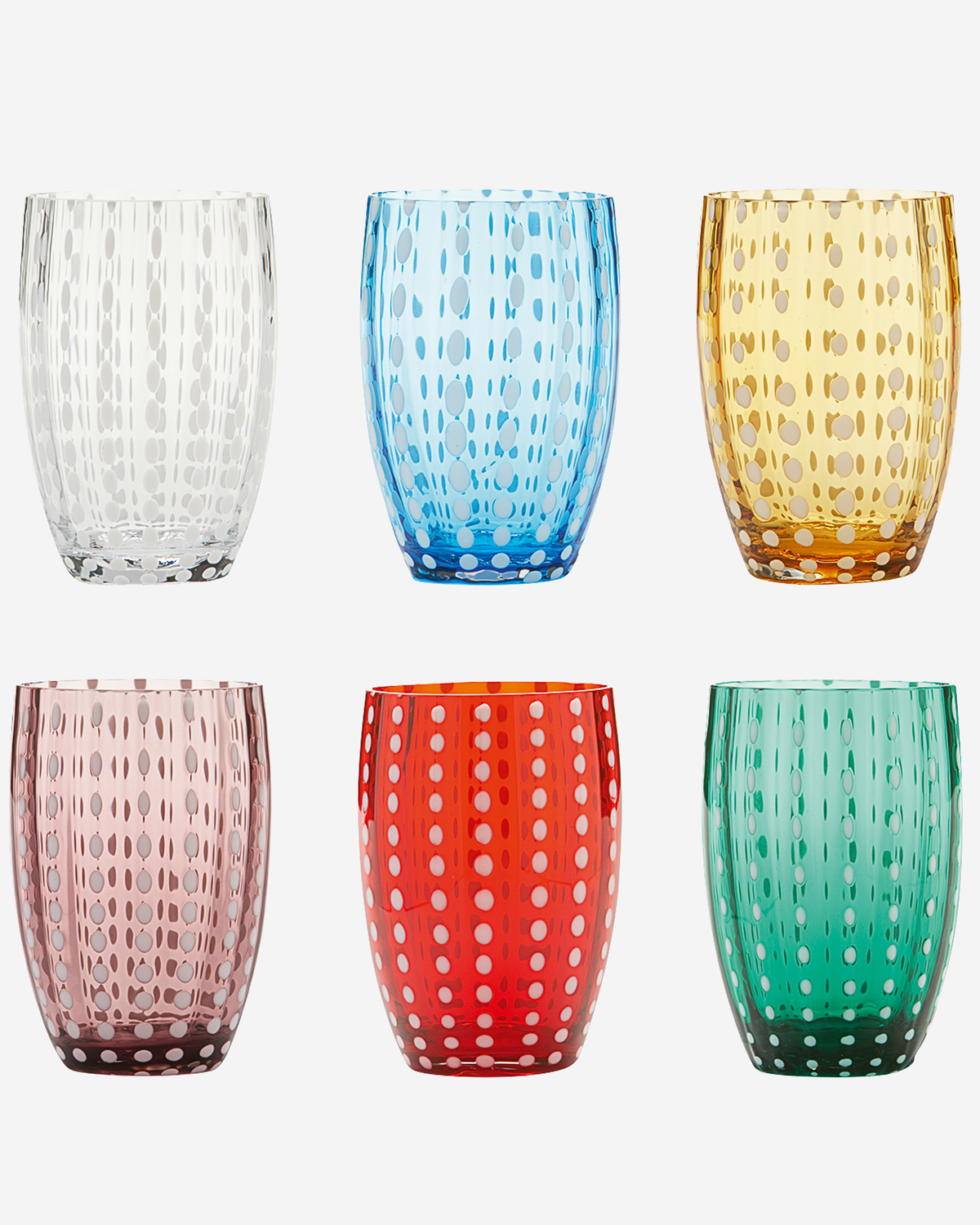 Zafferano Perle Tumbler Amethyst Set 2