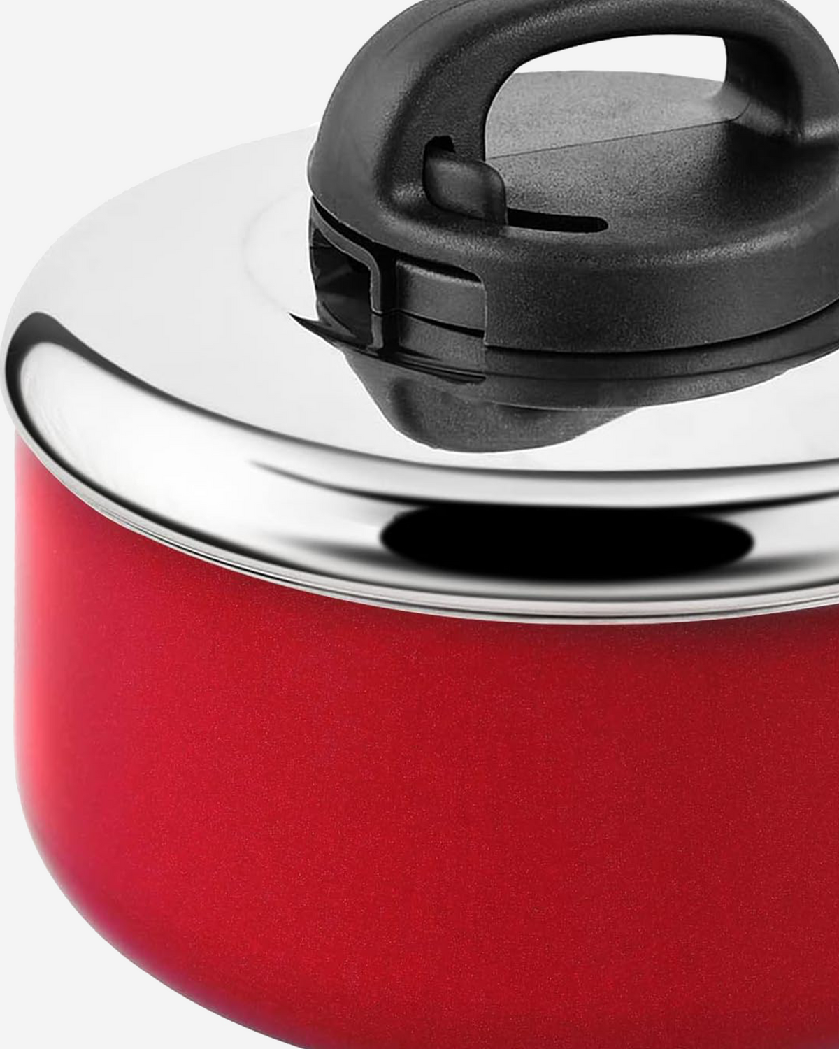 Prestige Classique Casserole 20cm Non-Stick Red SS Lid