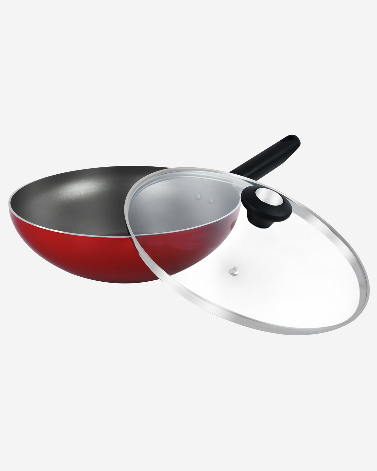 Prestige Classique Casserole 16cm 1.4L Non-Stick Red SS Lid