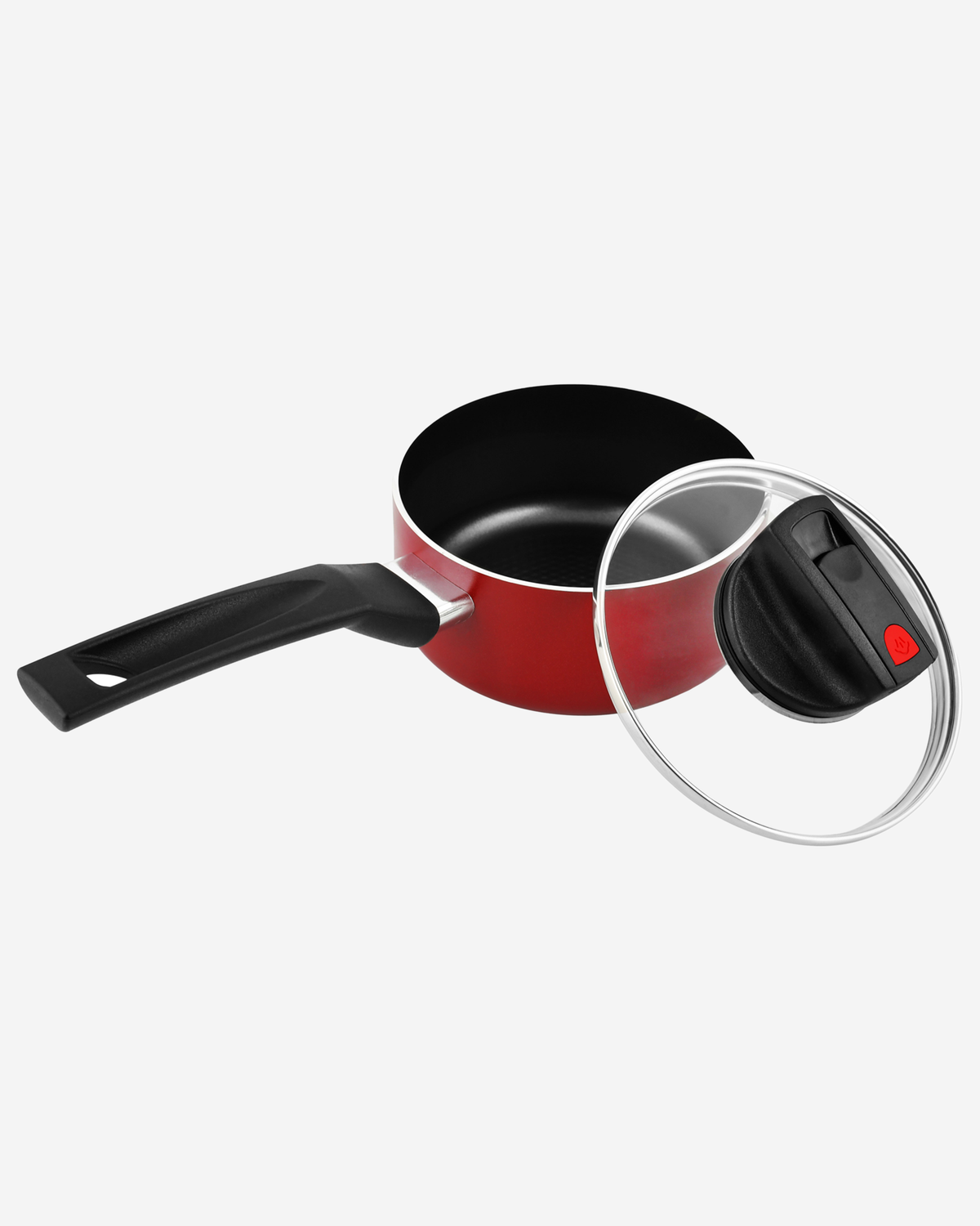 Prestige Safecook Saucepan 20cm Black Glass Lid