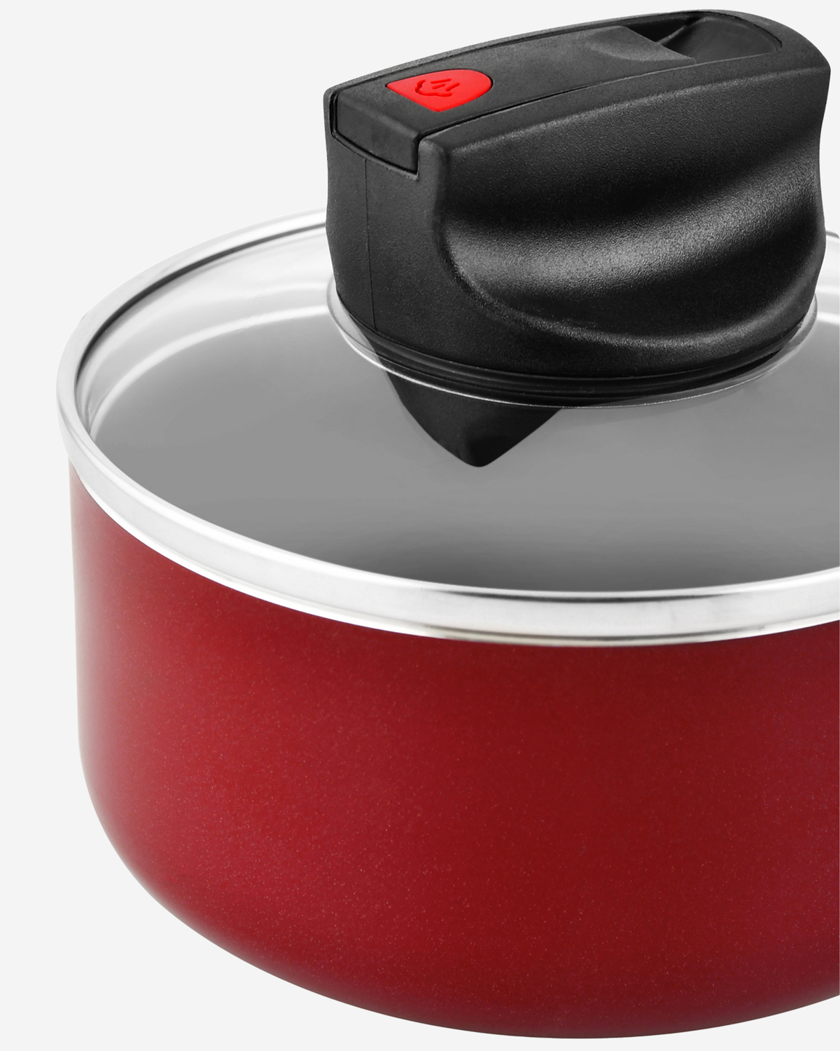 Prestige Safecook Saucepan 14cm Black Glass Lid