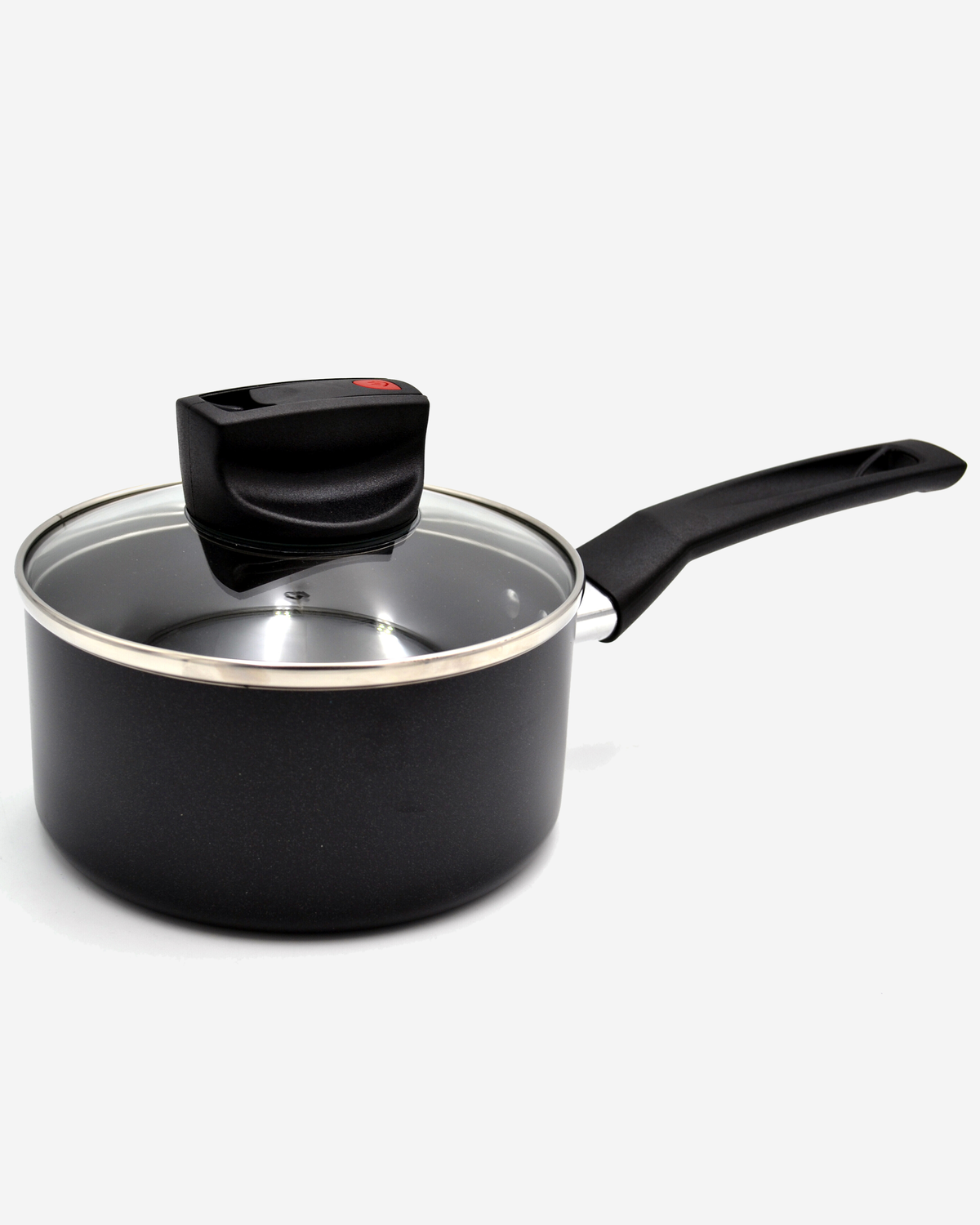 Prestige Safecook Saucepan 18cm Black Glass Lid