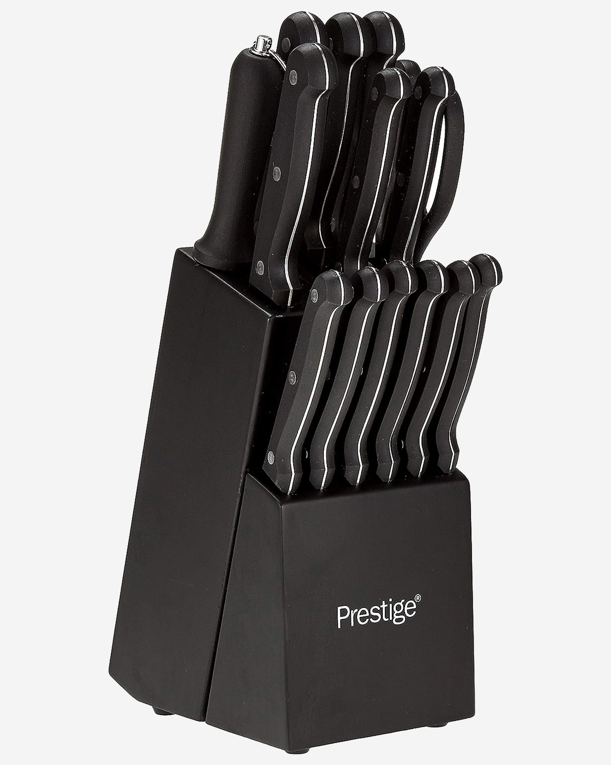 Prestige Essentials Cookware Set 7Pc Granite Off-White Non-Stick Induction Compatible