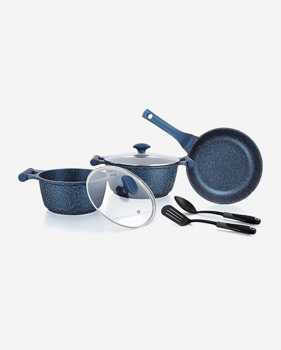 طقم جرانيت برستيج 7 قطع أزرق