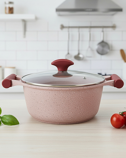 طقم جرانيت برستيج 7 قطع وردي