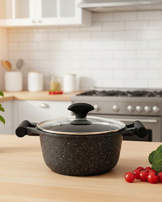 طقم جرانيت برستيج أسود 7 قطع