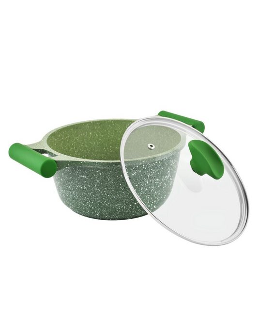 طقم جرانيت بريستيج أخضر مكون من 12 قطعة