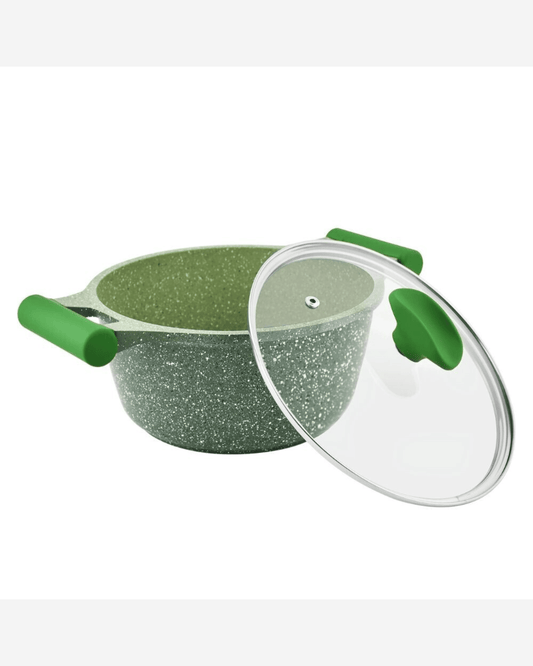 طقم جرانيت بريستيج أخضر مكون من 12 قطعة