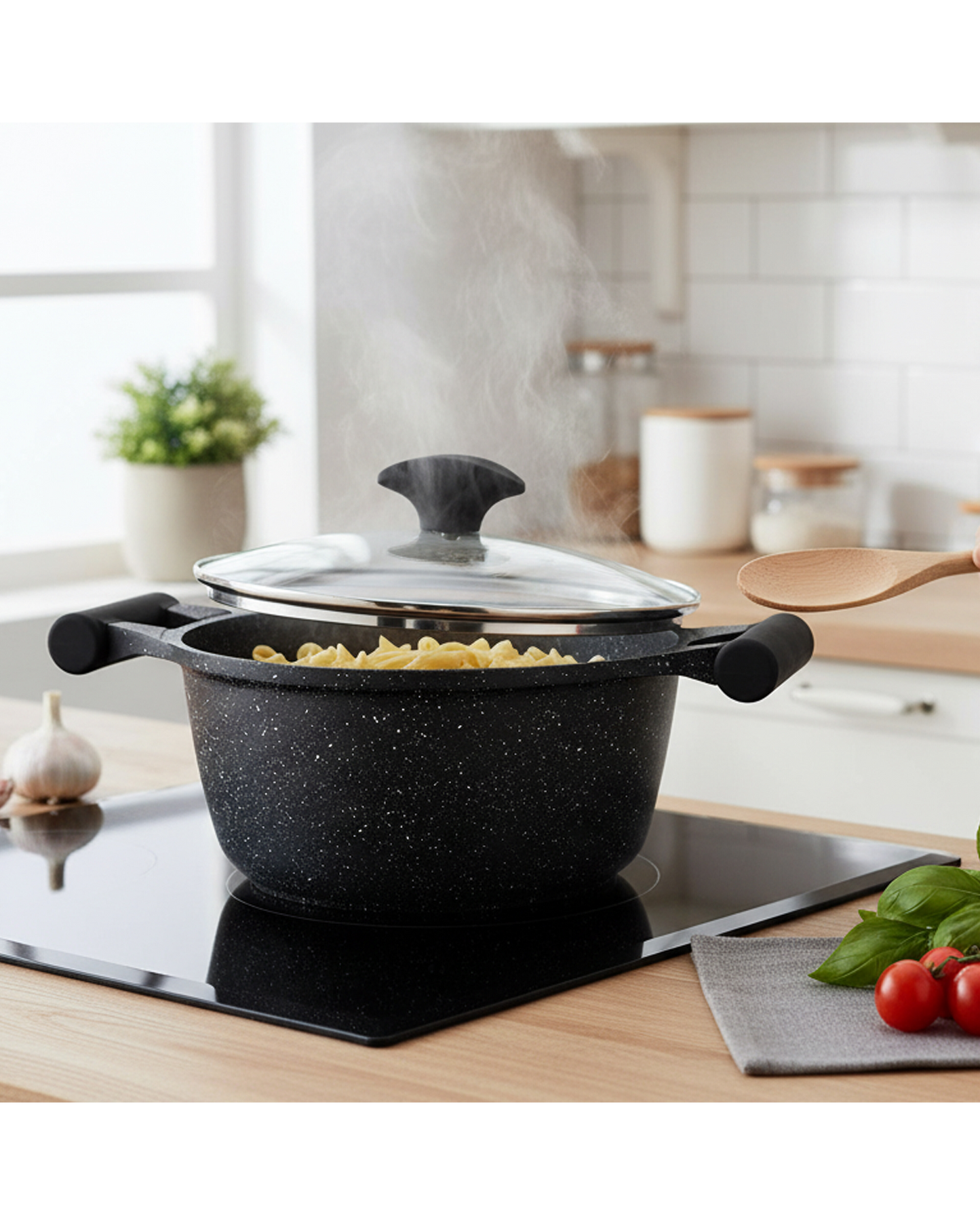 طقم جرانيت بريستيج أخضر مكون من 12 قطعة