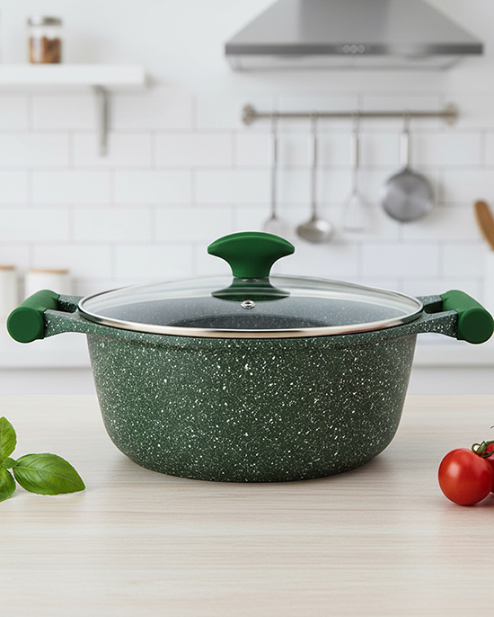 طقم جرانيت بريستيج 6 قطع أخضر