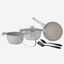 Prestige Essentials Cookware Set 7Pc Granite Grey Non-Stick Induction Compatible