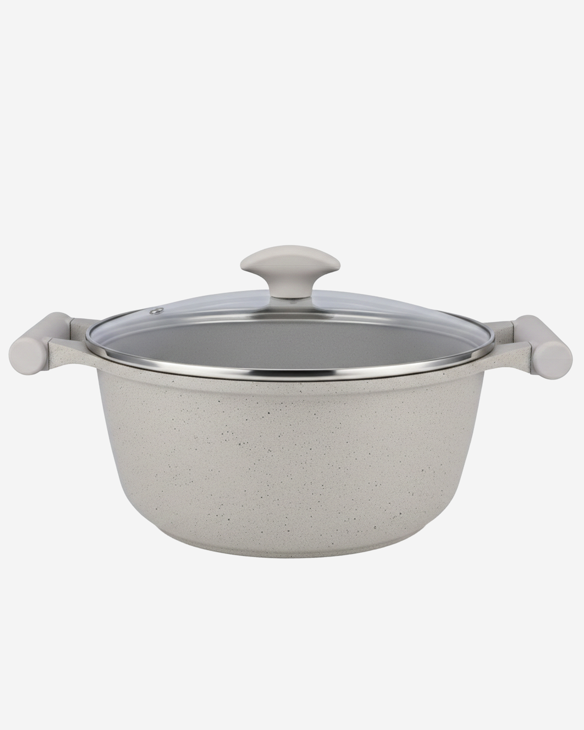 Prestige Essentials Cookware Set 7Pc Granite Grey Non-Stick Induction Compatible