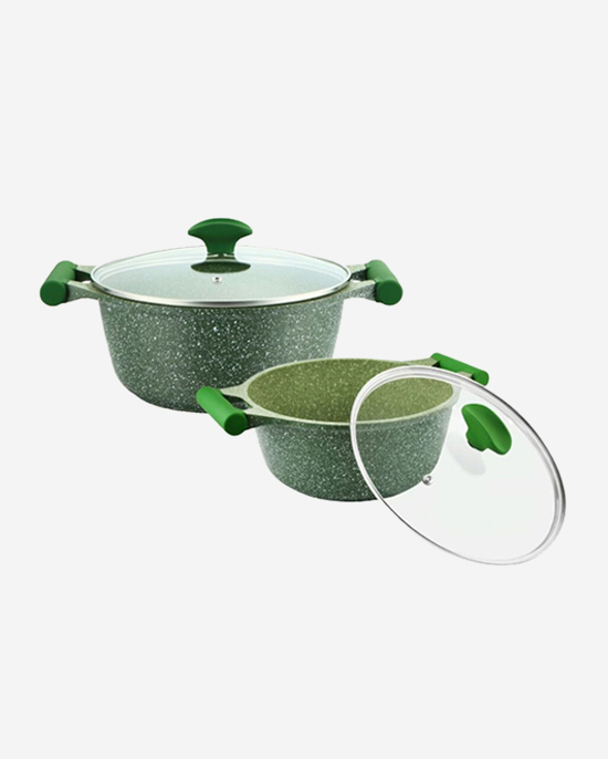 طقم جرانيت بريستيج 11 قطعة أخضر