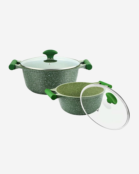 طقم جرانيت بريستيج 9 قطع أخضر