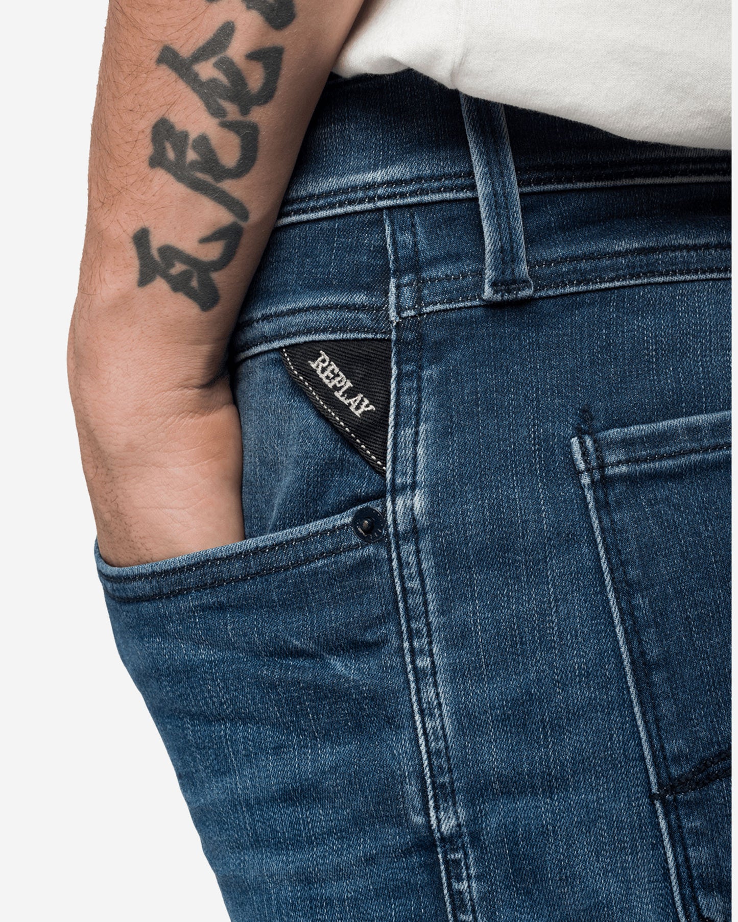 بنطال جينز ريبلاي PSG ANBASS HYPERFLEX BIO SLIM-FIT