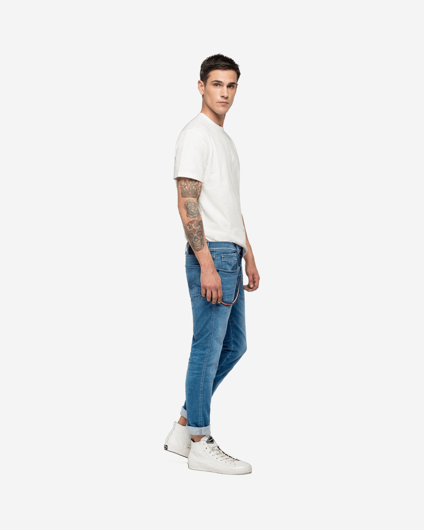 بنطال جينز ريبلاي PSG ANBASS HYPERFLEX BIO SLIM-FIT