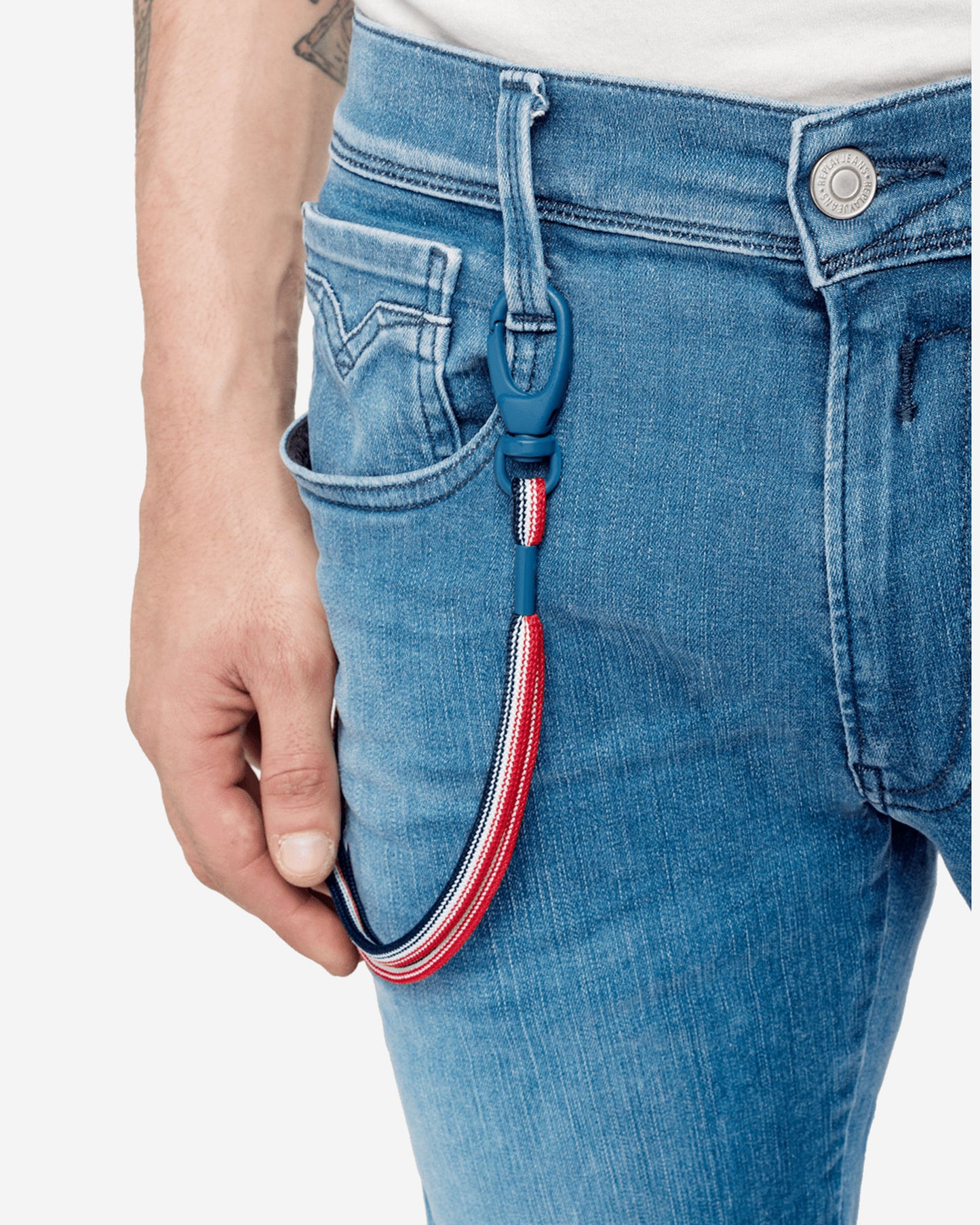 بنطال جينز ريبلاي PSG ANBASS HYPERFLEX BIO SLIM-FIT