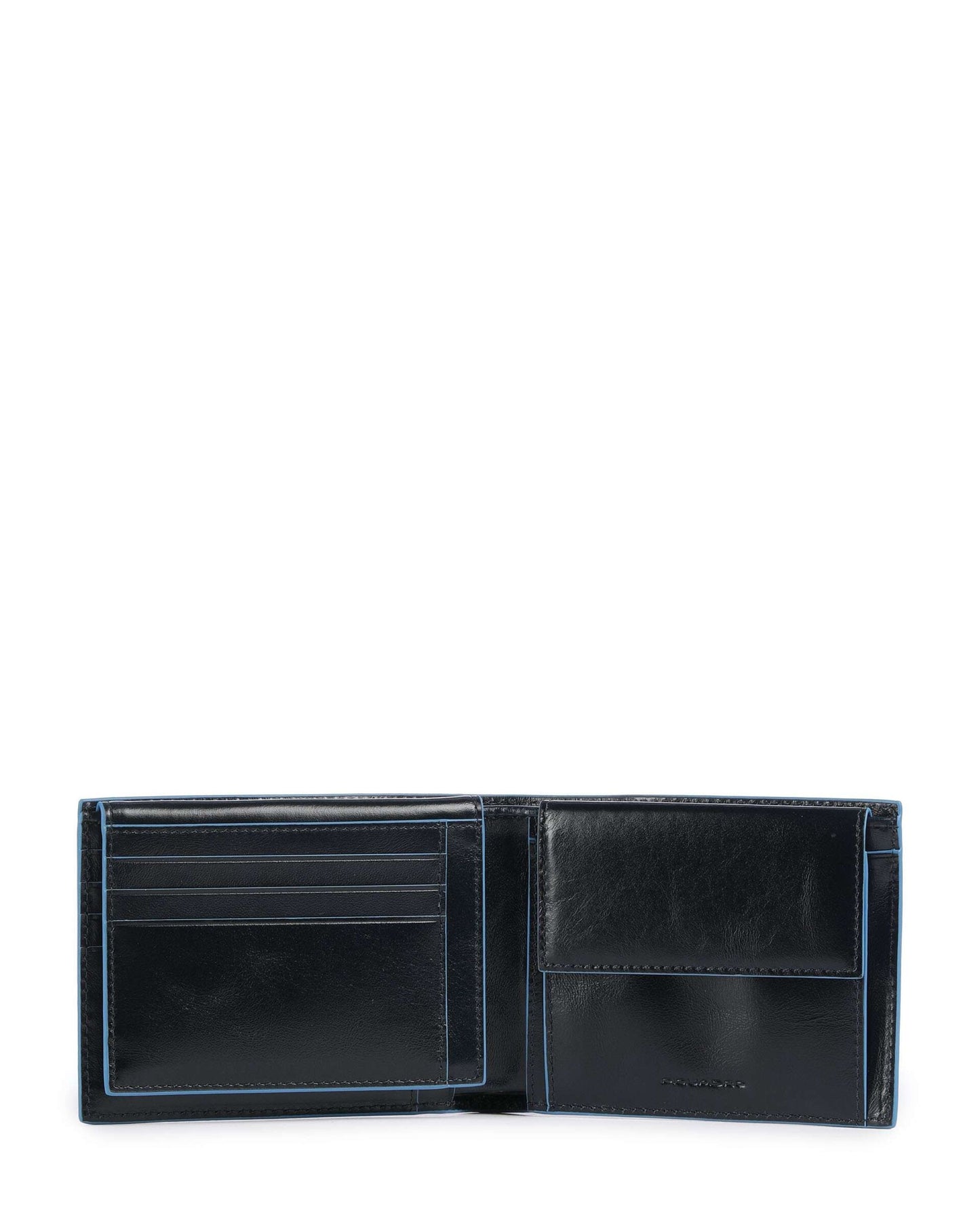 Piquadro Blue Square RFID Protection Leather Wallet Blue