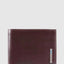 Piquadro Blue Square RFID Protection Leather Wallet Mahogany