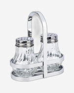 طقم ملح زجاجي من كويزين آرت بنكهة الليمون والصودا مع حامل، 50 مل، قطعتين، شفاف
