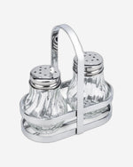 طقم ملح زجاجي من كويزين آرت بنكهة الليمون والصودا مع حامل، 50 مل، قطعتين، شفاف