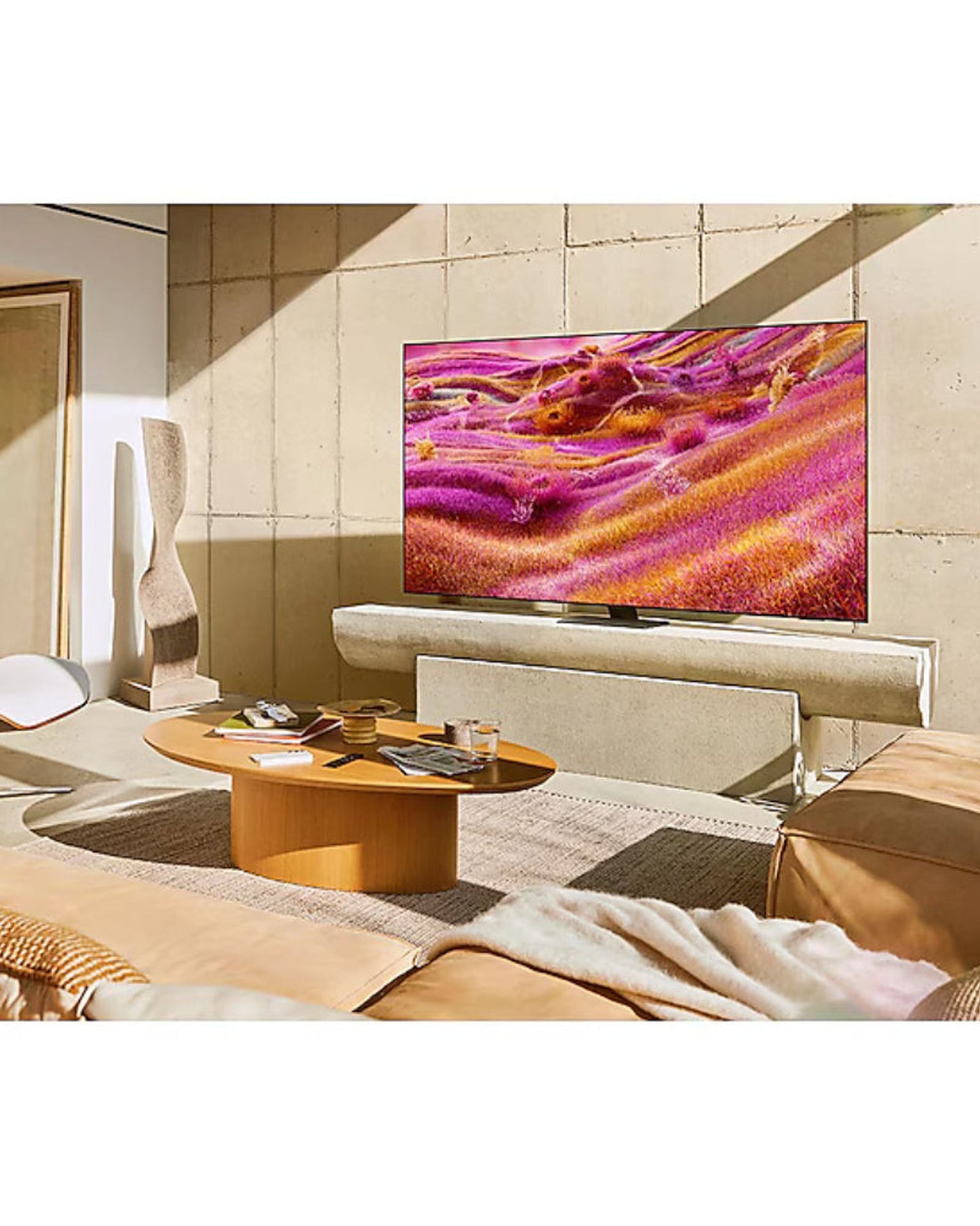 تلفزيون سامسونج الذكي QLED بدقة 4K مقاس 65 بوصة - QA65QN90FAUXZN | Neo QLED، تقنية Quantum Matrix، صوت تتبع الأجسام +