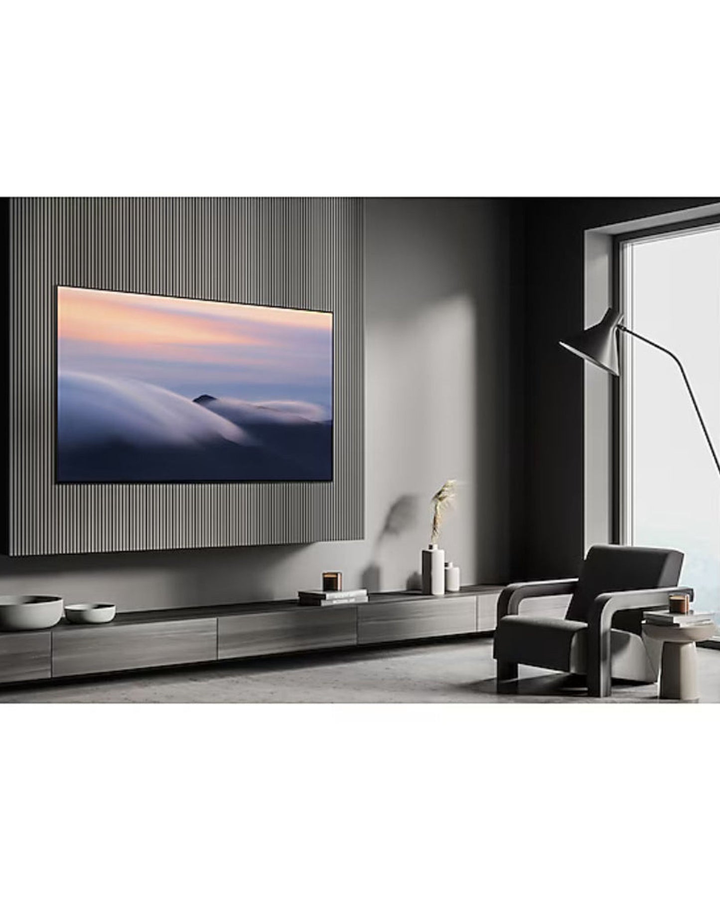 تلفزيون سامسونج الذكي OLED بدقة 4K مقاس 77 بوصة - QA77S90FAEXZN | شاشة OLED، تقنية الذكاء الاصطناعي، صوت Dolby Atmos غامر