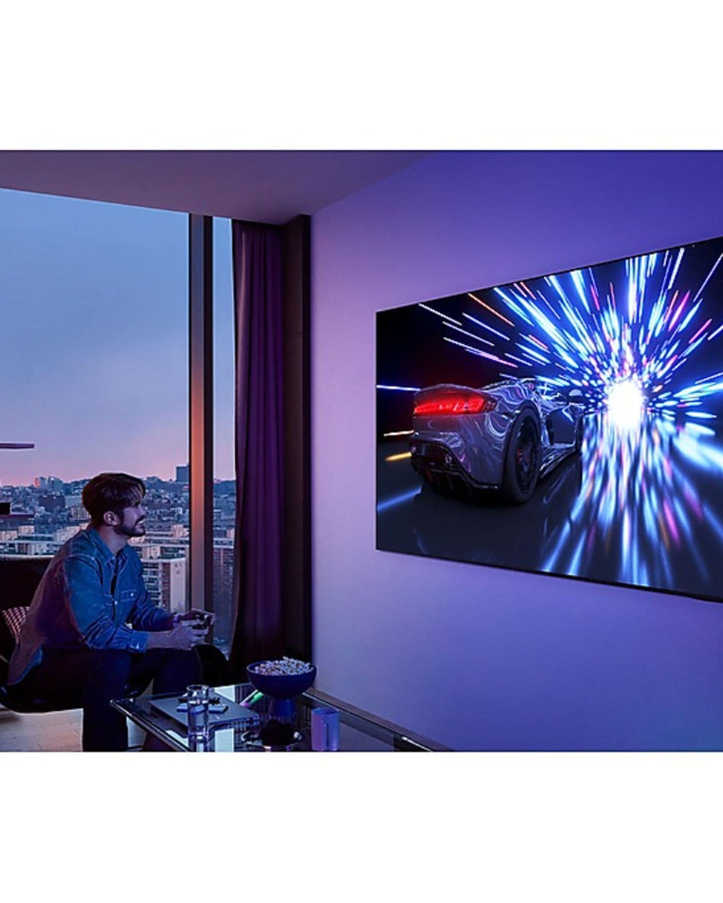 تلفزيون سامسونج الذكي OLED بدقة 4K مقاس 77 بوصة - QA77S95FAUXZN | معالج الكم العصبي 4K، OLED HDR+، Dolby Atmos