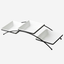 Shallow Square Bowl Set with Stand