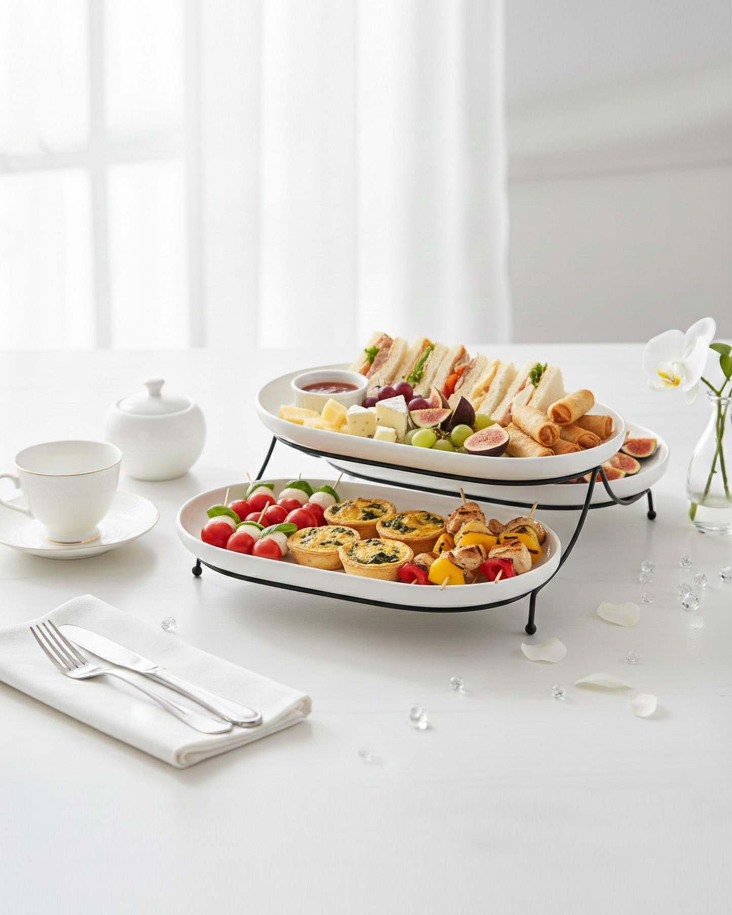 Shallow 3-Pc Porcelain Serving Set