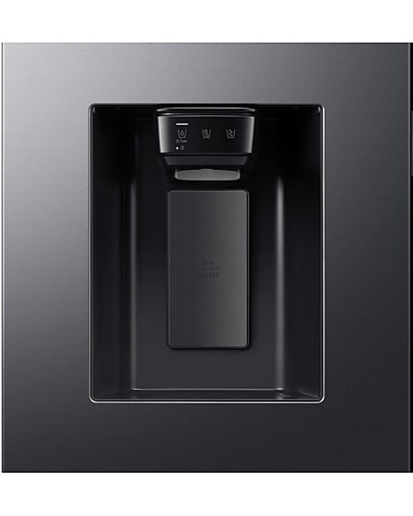 ثلاجة سامسونج المصممة حسب الطلب AI سعة 591 لترًا جنبًا إلى جنب مع شاشة Family Hub وتقنية SpaceMax - RS90F66B1FAE (بدون جهاز تنقية مياه ميلانو)