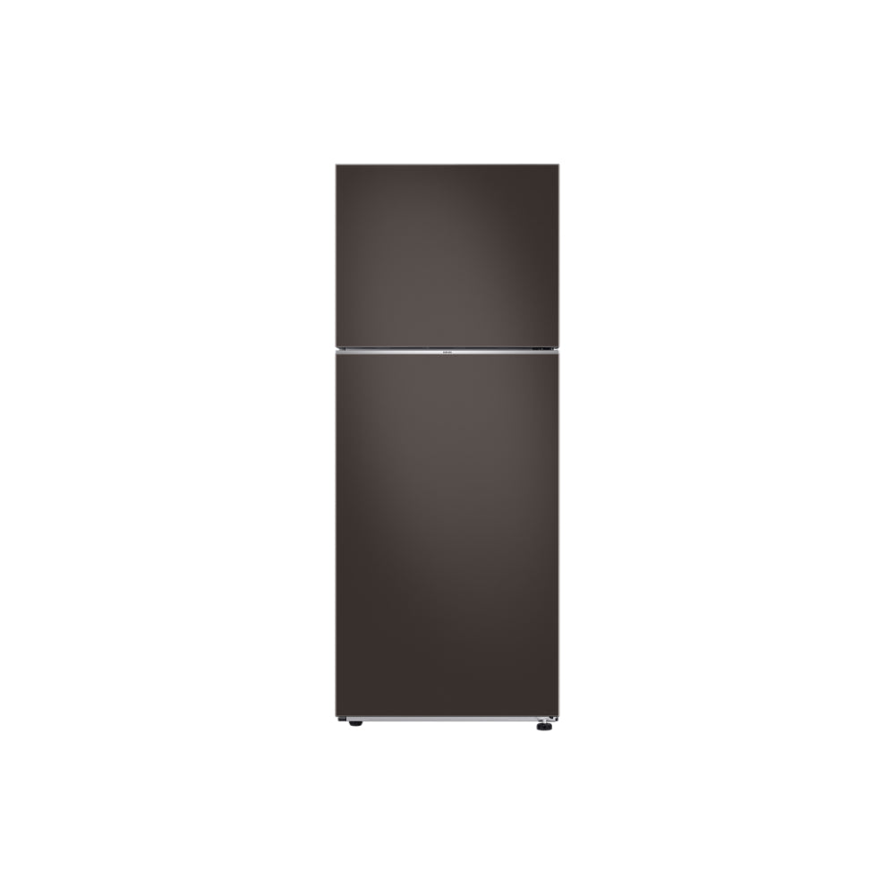 Samsung Top Mount Freezer Refrigerator With Bespoke Design, Cotta Charcoal, 411 Litres, RT60CB6624C2A