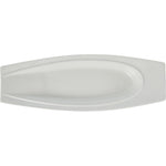 طبق تقديم سيراميك ضحل، أبيض، 39.5 سم (15.5 بوصة) - طبق تقديم أنيق ومتين لأي مناسبة