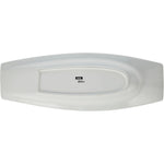 طبق تقديم سيراميك ضحل، أبيض، 39.5 سم (15.5 بوصة) - طبق تقديم أنيق ومتين لأي مناسبة