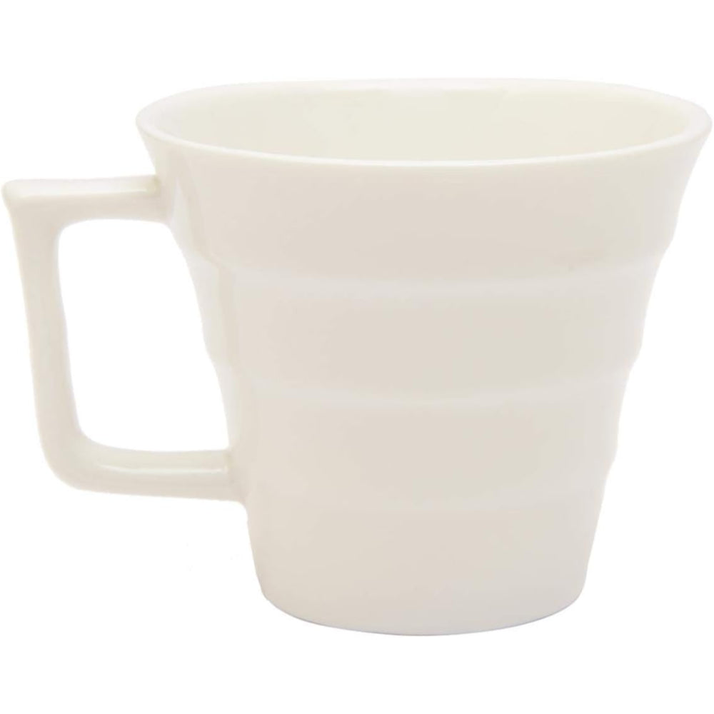 طقم فناجين شاي وصحن من شالو، 12 قطعة، أبيض، 200 مل، مصنوع من الخزف العظمي - طقم شاي أنيق ومتين لكل مناسبة