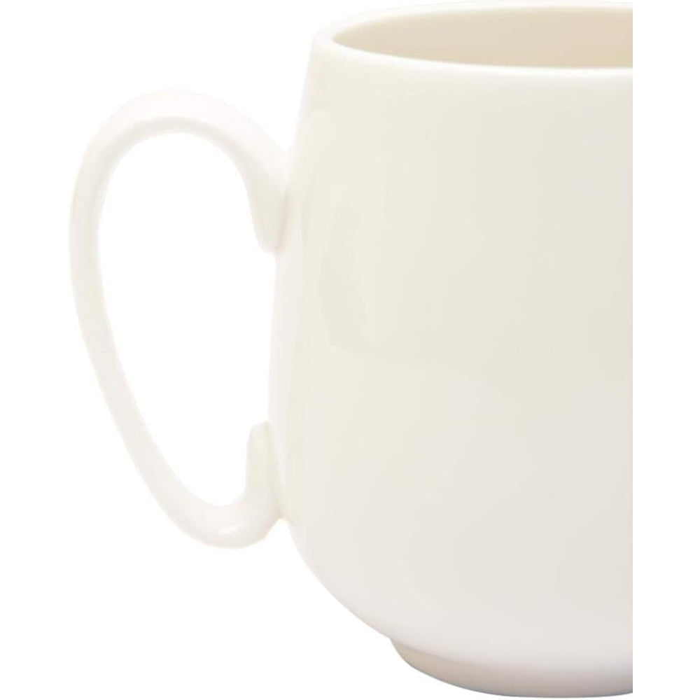 طقم فناجين وصحون صغيرة، 12 قطعة، 90 مل، أبيض، من الخزف العظمي - فناجين شاي أنيقة مع صحون لحفلات الشاي والاستخدام اليومي