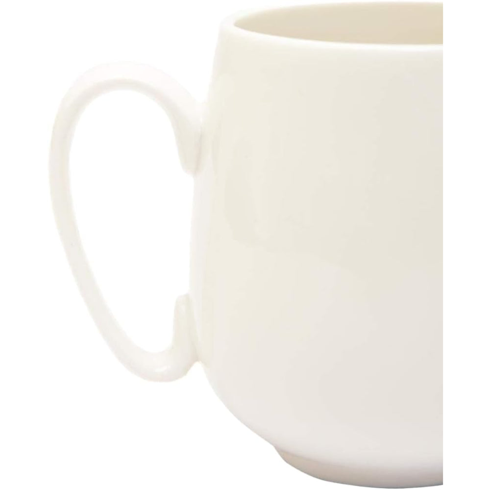 طقم فناجين شاي وصحن من الخزف العظمي الضحل، أبيض، 200 مل، 12 قطعة - فناجين شاي أنيقة مع صحون لحفلات الشاي والاستخدام اليومي