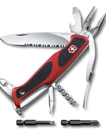سكين الجيش السويسري فيكتورينوكس رانجر جريب ١٧٤ هانديمان أحمر/أسود مع ١٧ وظيفة - ٠.٩٧٢٨.WC
