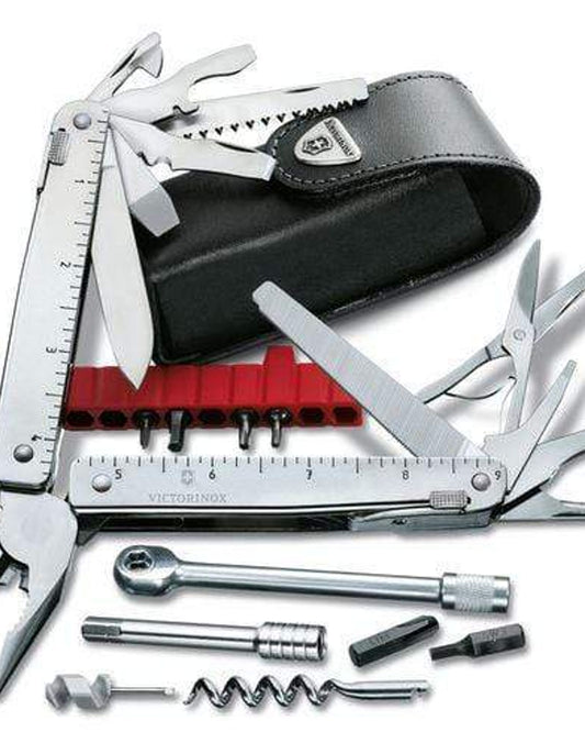 أداة متعددة الاستخدامات من فيكتورينوكس سويس تول سي إس بلس 115 مم في حقيبة نايلون مع 34 وظيفة - 3.0339.N